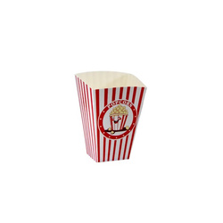 Krabičky na popcorn 920 ml, 5,5 x 7 x 16,7 cm, 50 ks.