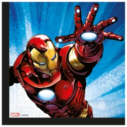 Dvouvrstvé ubrousky „Avengers“, 33 × 33 cm, 20 ks