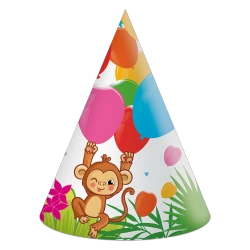 Papírové čepičky Jungle 6 ks