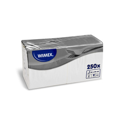 2vrstvé ubrousky Bílé 1/4 24 x 24 cm, 250 ks.