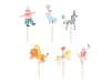Dekorace na muffiny „Cirkus“, 9–11,5 cm, mix, 6 ks