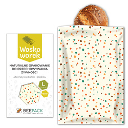 Voskové sáčky „Puntíky“ L 23×32 cm, 1 ks