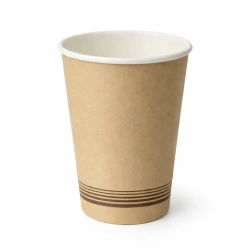 Papírový kelímek kraft disperze 450 ml, ø 90 mm, 50 ks.