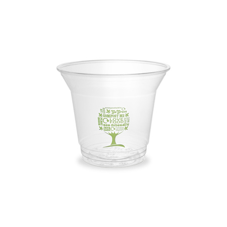 PLA Zelený kelímek na strom 350 ml o průměru 96 mm 50 ks.