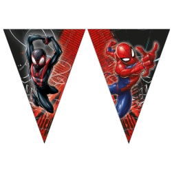 Papírová girlanda – vlajky „Spider-Man“ 2,3 m, 1 ks