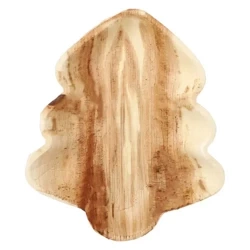 Talíř s palmovými listy "Vánoční stromek" 24,3 x 21,2 x 2,5 cm, 6 ks.