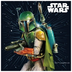 Dvouvrstvé ubrousky „STAR WARS“, 33 × 33 cm, 20 ks
