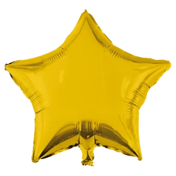 Fóliový balónek „Gold Star“ 46 cm, 1 ks.