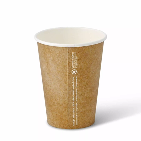 Papírový kelímek hnědý/bílý disperzní 350 ml, ø 90 mm, 50 ks.