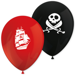 Latexové balonky „Pirates“ 28 cm, 8 ks