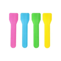 Papírové lžičky na zmrzlinu, paleta barev, 9,5 cm, 100 ks.