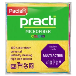 Utěrky z mikrovlákna 5Colors Paclan 38 × 38 cm, 10 ks