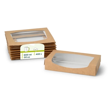 Krabička na sushi s okénkem 20 x 11,7 x 4 cm 50 ks.