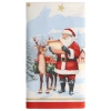 Papírový ubrus a'la látka "Dear Santa" 120 x 180 cm 1 ks.