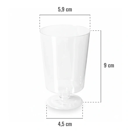 Sklenice na víno PLA 160 ml 12 ks.