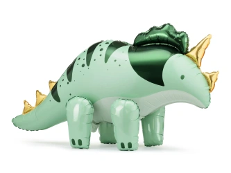 Stojící fóliový balónek „Triceratops“, 101 × 60,5 cm, 1 ks