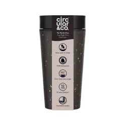 Kruhový hrnek na opakované použití 340 ml Black & Space Black, 1 ks.