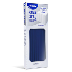 Premium Stolní sukně skirting Tmavě modrý papírová Airlaid 0,72 × 4 m, 1 ks.