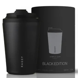Termohrnek RAGS'y Simply Cup Ceramic All Black 340 ml, 1 ks.