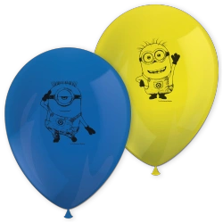 Latexové balonky „Mimoni“ 28 cm, 8 ks