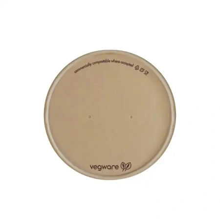 Víčko z bambusového papíru „Feel Snug“ pro misky o průměru 90 mm, 50 ks