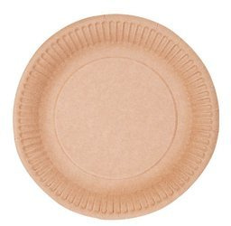 Kraftový papírový talíř kulatý 18 cm 50 ks.