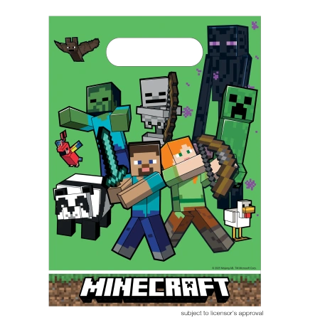 Foliové sáčky "Minecraft" 17 x 23 cm 6 ks.