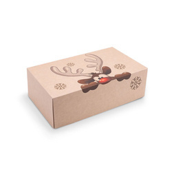 Kraftová krabice s víkem "Sob" 25 x 15 x 8 cm 50 ks.