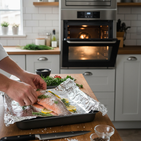 Hliníková fólie ražená (embosovaná) Paclan, šířka 29 cm, délka 18 m, 1 ks