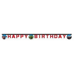 Papírový narozeninový banner Avengers 2 m 1 ks