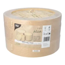 Parní košík z bambusu „ASIA“, výška 16 cm, průměr 25 cm, 3dílný, 1 ks