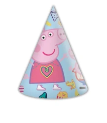 Papírové čepičky Prasátko Peppa 6 ks