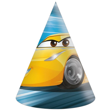 Papírové čepičky Auta 6 ks