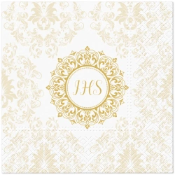 Třívrstvé ubrousky na přijímání, 1/4, 33 x 33 cm 20 ks.