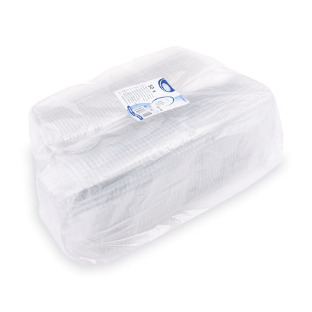 rPET nádoba s víčkem 250 ml, 13,5 x 11 x 4,5 cm, 50 ks