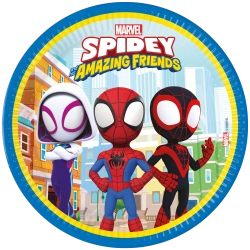 Papírové talíře „Spidey“, 23 cm, 8 ks