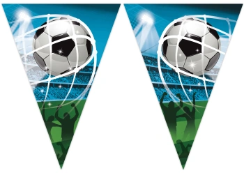 Papírová girlanda – vlajky „Fotbal“ 2,3 m, 1 ks