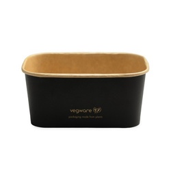 Obdélníkový papírový box černý s disperzí 1000 ml, 17,3 x 12,1 x 7,5 cm, 50 ks