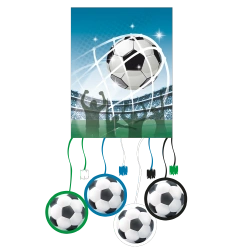 Papírová 3D piñata "Fotbal" 21x27 cm, 1 ks