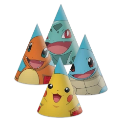 Papírové čepičky Pokemon, 6 ks