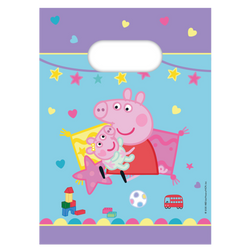 Papírové sáčky „Prasátko Peppa“ 16 × 22 cm, 4 ks