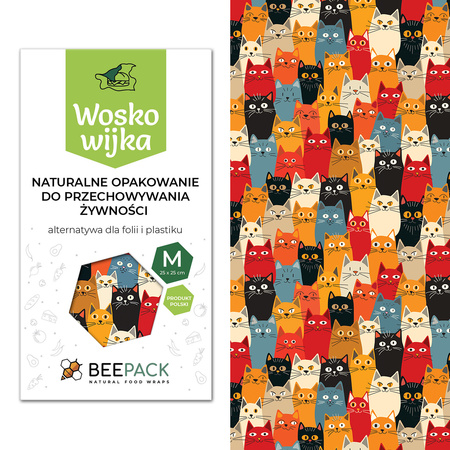 Voskovka "Kočky" velikost "M" 25 x 25 cm 1 ks.