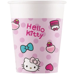 Papírový kelímek „Hello Kitty“ 200 ml 8 ks