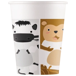 Papírový kelímek „Zoo“ 200 ml 8 ks