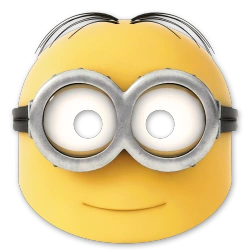 Papírové masky Minionki 6 ks
