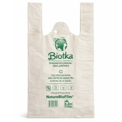 Kompostovatelné tašky BIOTKA 25+14 x 45 cm, 100 ks.