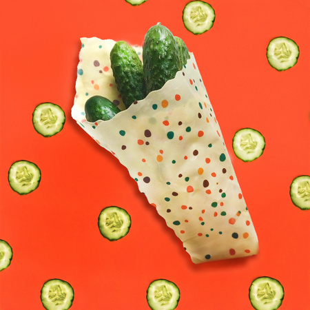 Voskovka "Barevné puntíky" velikost "M" 25 x 25 cm 1 ks.