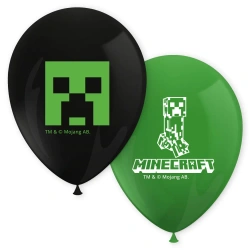 Latexové balonky „Minecraft“ 28 cm, 8 ks