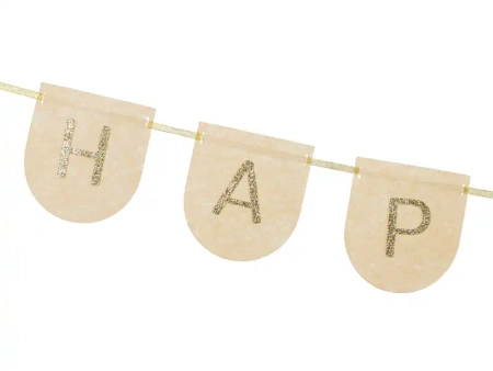 Plstěný banner „Happy Birthday“, 3,0 m, 1 ks