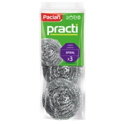 Spirálové drátěné drhnoučky Paclan 3 ks